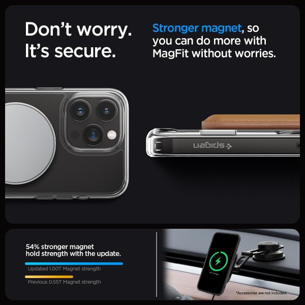 Spigen iPhone 15 Pro Max Deksel Ultra Hybrid S MagFit Graphite