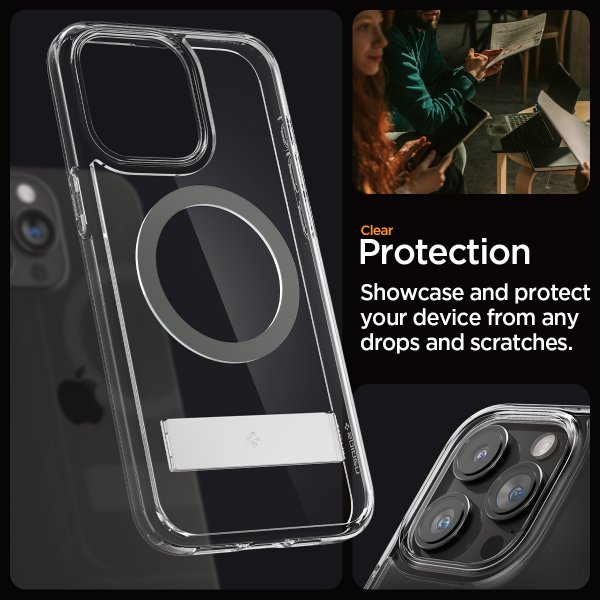 Spigen iPhone 15 Pro Max Deksel Ultra Hybrid S MagFit Graphite