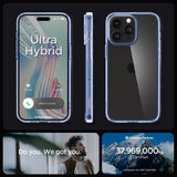 Spigen iPhone 15 Pro Max Deksel Ultra Hybrid Sky Crystal