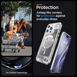 Spigen iPhone 15 Pro Max Deksel Ultra Hybrid Zero One MagFit Hvit