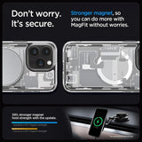 Spigen iPhone 15 Pro Max Deksel Ultra Hybrid Zero One MagFit Hvit