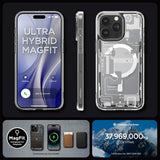 Spigen iPhone 15 Pro Max Deksel Ultra Hybrid Zero One MagFit Hvit