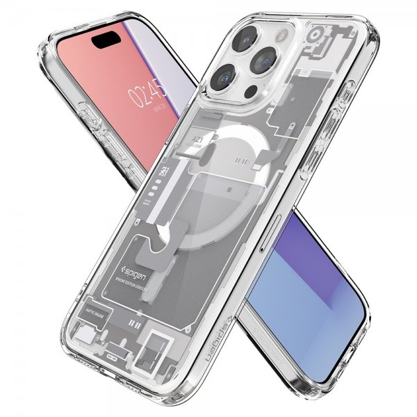 Spigen iPhone 15 Pro Max Deksel Ultra Hybrid Zero One MagFit Hvit