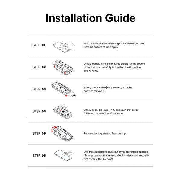Ringke iPhone 15 Pro Max Skjermbeskytter Easy Slide 2-pakning