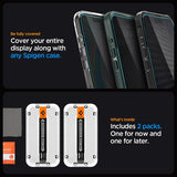 Spigen iPhone 15 Pro Max Skjermbeskytter GLAS.tR EZ Fit Privacy 2-pakning