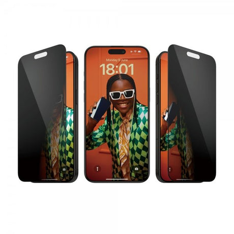 PanzerGlass iPhone 15 Pro Max Skjermbeskytter Ultra-Wide Fit Privacy EasyAligner