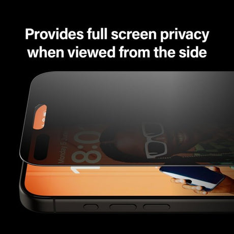 PanzerGlass iPhone 15 Pro Max Skjermbeskytter Ultra-Wide Fit Privacy EasyAligner