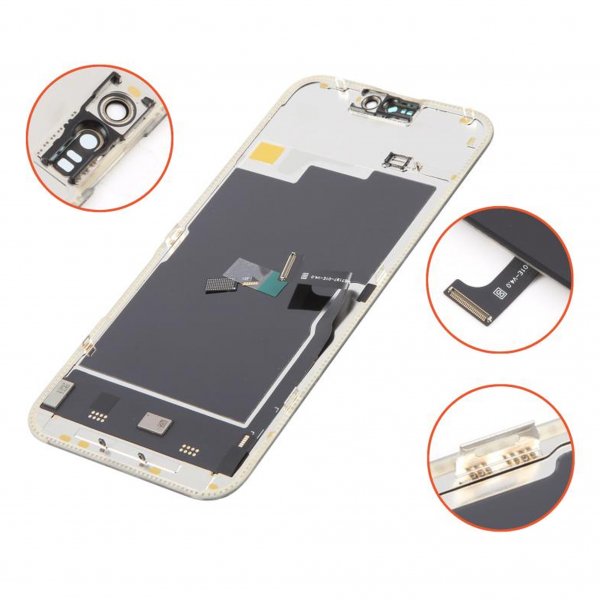 iPhone 15 Pro Max Soft OLED Display High Quality Black (DD brand)