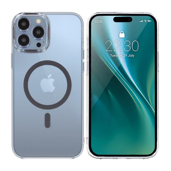 iPhone 15 Pro Max Deksel TPU MagSafe Grå