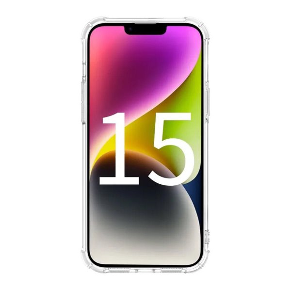 iPhone 15 Pro Max Deksel Støtsikker Transparent