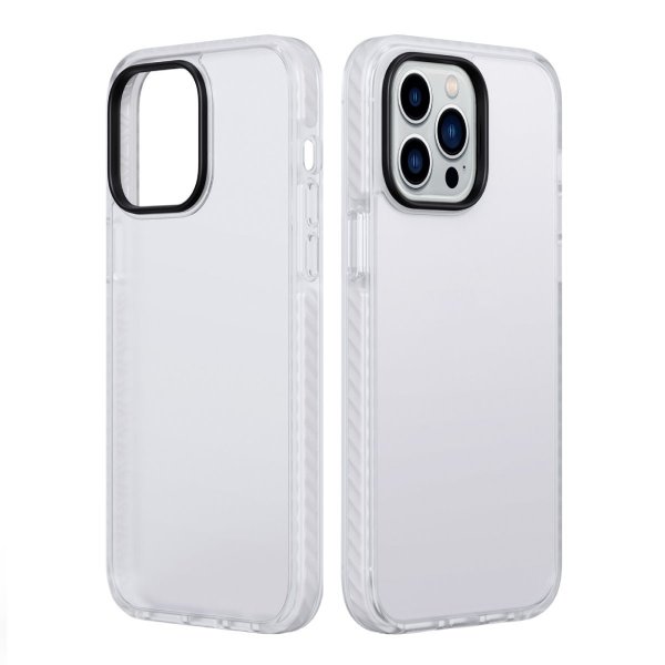 iPhone 15 Pro Max Deksel Støtsikker TPU Hvit