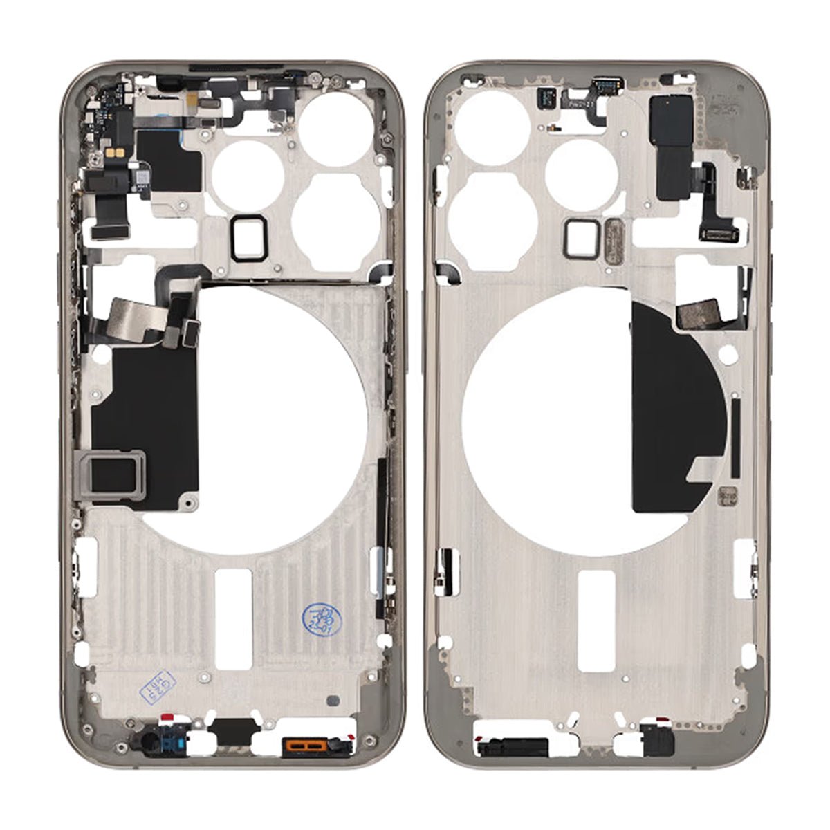 iPhone 15 Pro mellomramme med smådeler OEM – Naturlig titan
