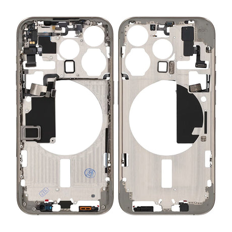 iPhone 15 Pro mellomramme med smådeler OEM – Naturlig titan