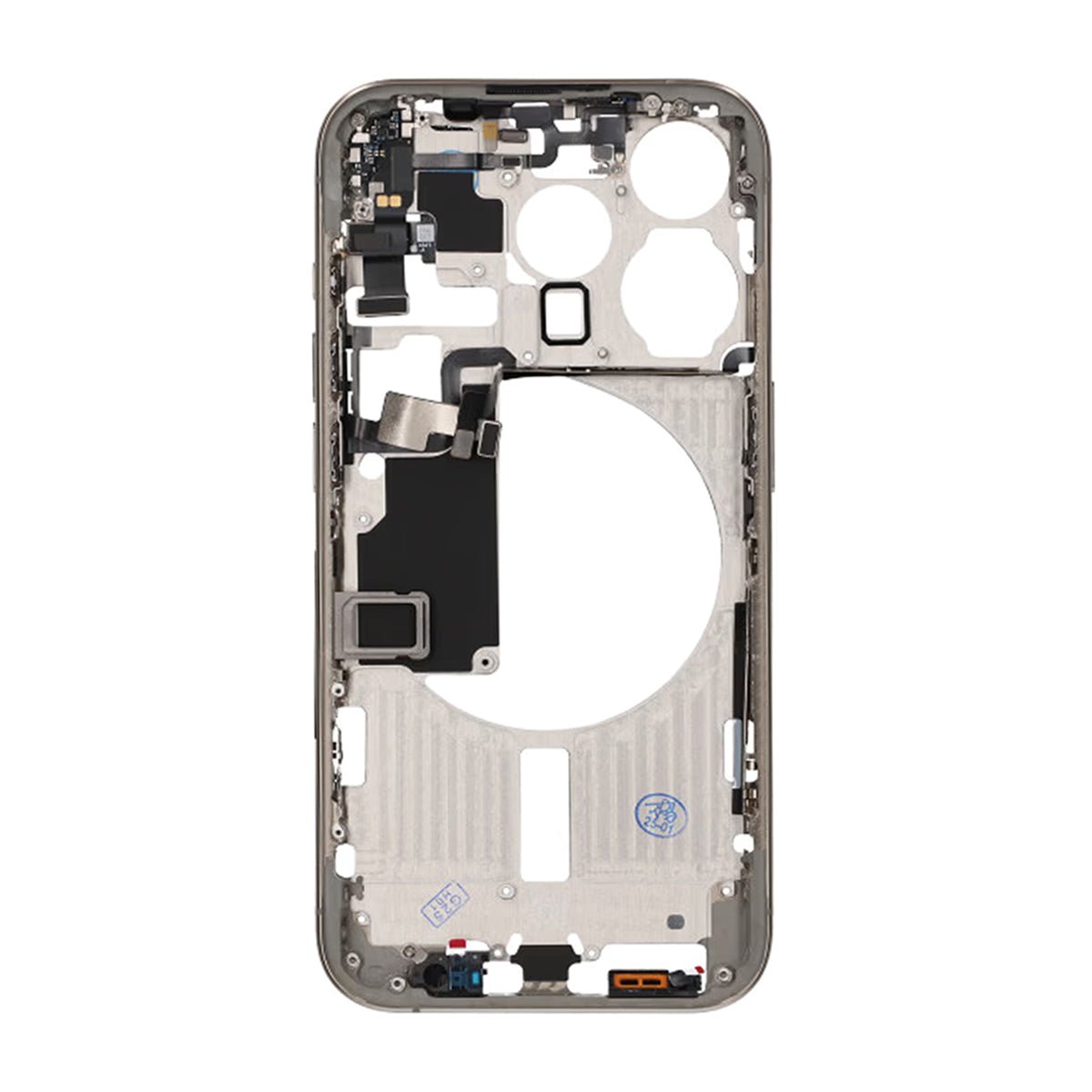 iPhone 15 Pro mellomramme med smådeler OEM – Naturlig titan