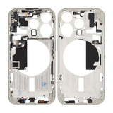 iPhone 15 Pro Midtramme med smådeler OEM - Titanhvit