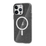iPhone 15 Pro Deksel Glitter MagSafe Svart