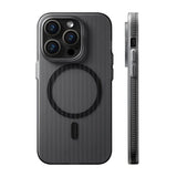 iPhone 15 Pro Deksel Korrugerte MagSafe Svart