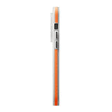 Rvelon iPhone 15 Pro Deksel Korrugerte MagSafe Oransje