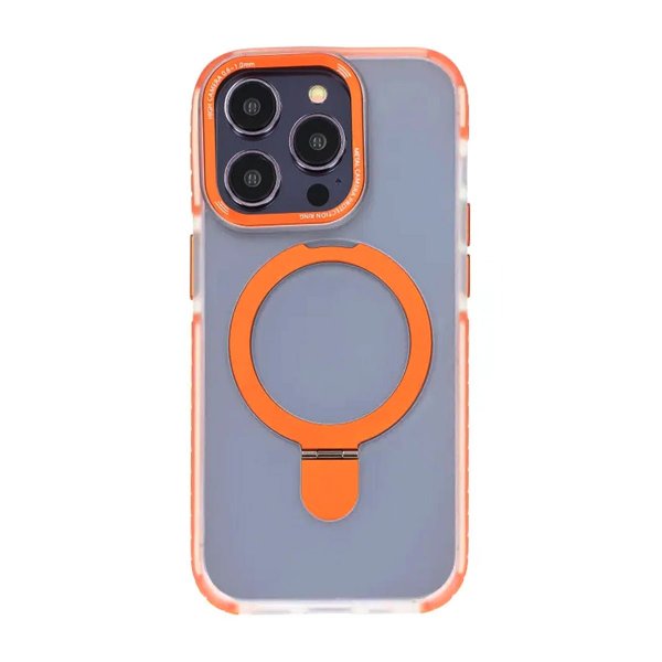 iPhone 15 Pro Deksel Ring Stand MagSafe Oransje