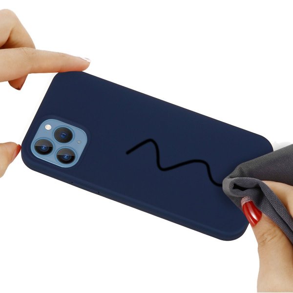 iPhone 15 Pro Deksel Silikon Blå