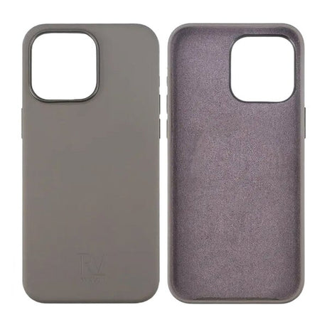 Rvelon iPhone 15 Pro Deksel Silikon Grå