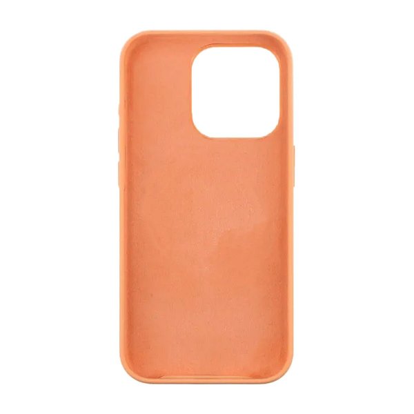 Rvelon iPhone 15 Pro Deksel Silikon Peach