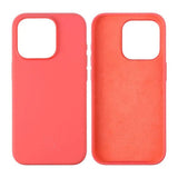 Rvelon iPhone 15 Pro Deksel Silikon Rød
