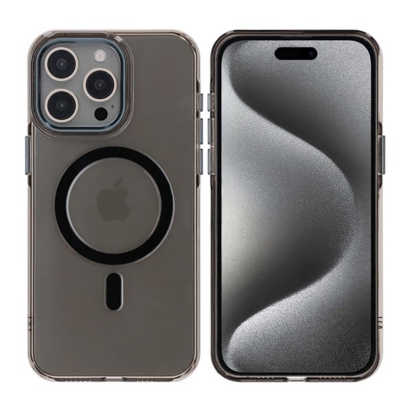 Rvelon iPhone 15 Pro Deksel TPU MagSafe Svart