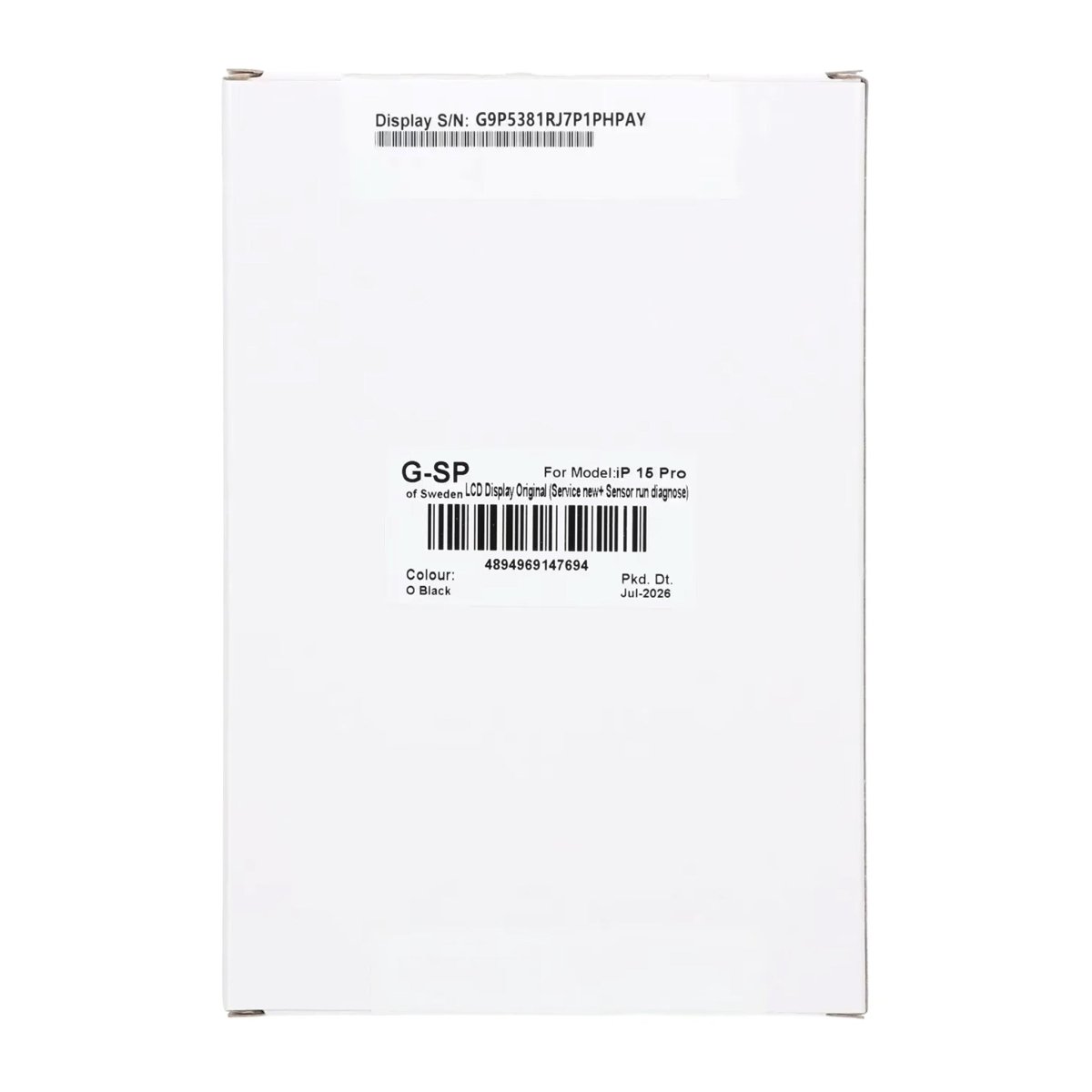 iPhone 15 Pro OLED-skjerm original – Sensor-diagnostikk