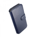 Rvelon iPhone 15 Pro Etui Ekte Skinn Blå