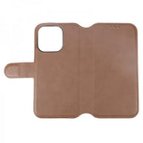Rvelon iPhone 15 Pro Etui Ekte Skinn Brun