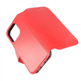 Rvelon iPhone 15 Pro Etui Ekte Skinn Rød