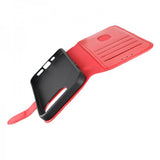 Rvelon iPhone 15 Pro Etui Ekte Skinn Rød