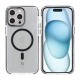 Rvelon iPhone 15 Pro Deksel Forsterkede hjørner Svart