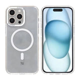 Rvelon iPhone 15 Pro Deksel Forsterkede hjørner Hvit