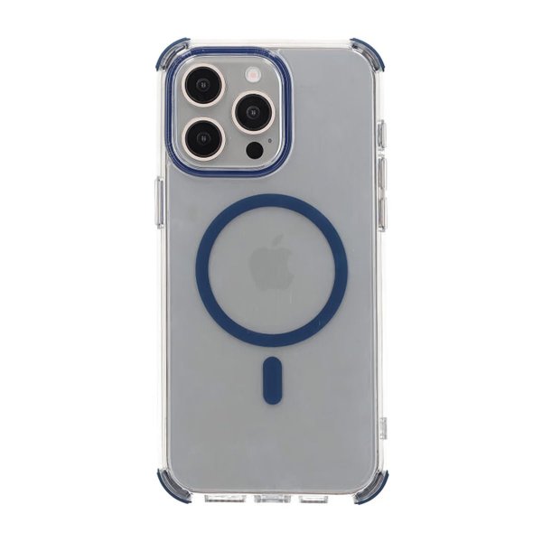 Rvelon iPhone 15 Pro Deksel Forsterkede hjørner Blå