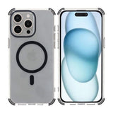Rvelon iPhone 15 Pro Deksel Forsterkede hjørner Svart