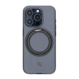 Rvelon iPhone 15 Pro Deksel Roterbart Stativ Svart
