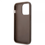 Guess iPhone 15 Pro Deksel 4G Logo Brun