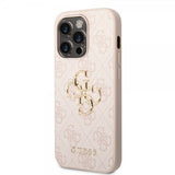 Guess iPhone 15 Pro Deksel 4G Logo Rosa