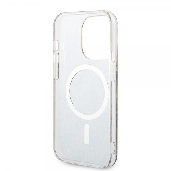 Guess iPhone 15 Pro Deksel 4G Pattern MagSafe Brun