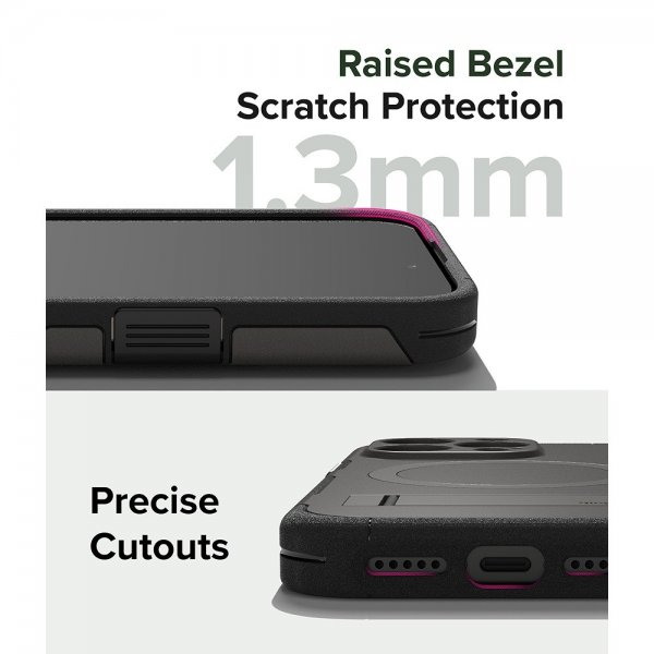 Ringke iPhone 15 Pro Deksel Alles MagSafe Gun Metal