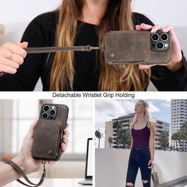 CaseMe iPhone 15 Pro Deksel C20 Series Kaffe