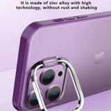 X-Level iPhone 15 Pro Deksel Camera Frame Kickstand Lilla