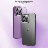 X-Level iPhone 15 Pro Deksel Camera Frame Kickstand Lilla