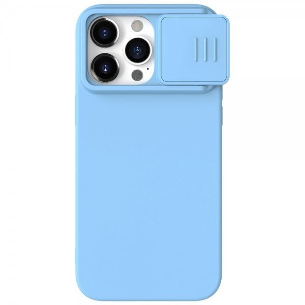Nillkin iPhone 15 Pro Deksel CamShield Silky Lyseblå