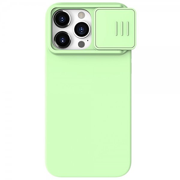 Nillkin iPhone 15 Pro Deksel CamShield Silky Lysegrønn