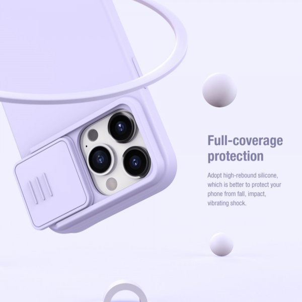 Nillkin iPhone 15 Pro Deksel CamShield Silky Lysegrønn