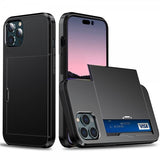 iPhone 15 Pro Deksel Card Slide Svart