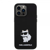 Karl Lagerfeld iPhone 15 Pro Deksel Choupette NFT Svart